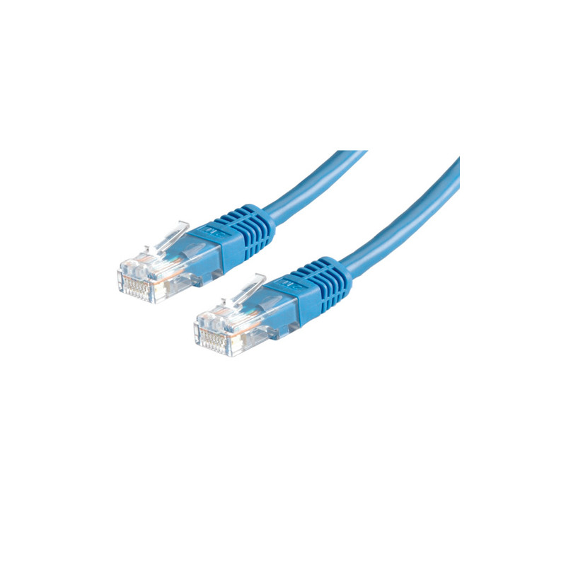 Value utp patch cord cat.6, blue 5 m blu cavo di rete