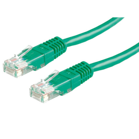 Value utp patch cord cat.6, green 5 m verde cavo di rete