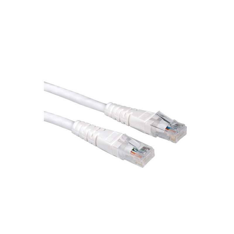 Value utp patch cord, cat.6, white 1.5 m bianco cavo di rete