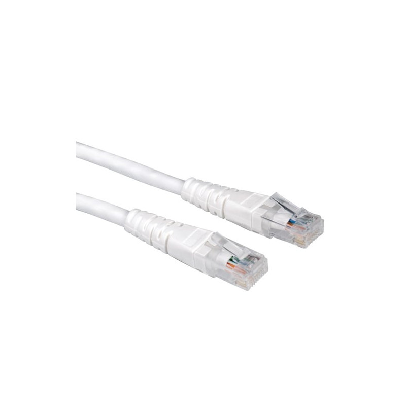 Value utp patch cord, cat.6, white 1 m bianco cavo di rete