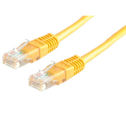 Value utp patch cord cat.6, yellow 3 m giallo, giallo cavo di rete