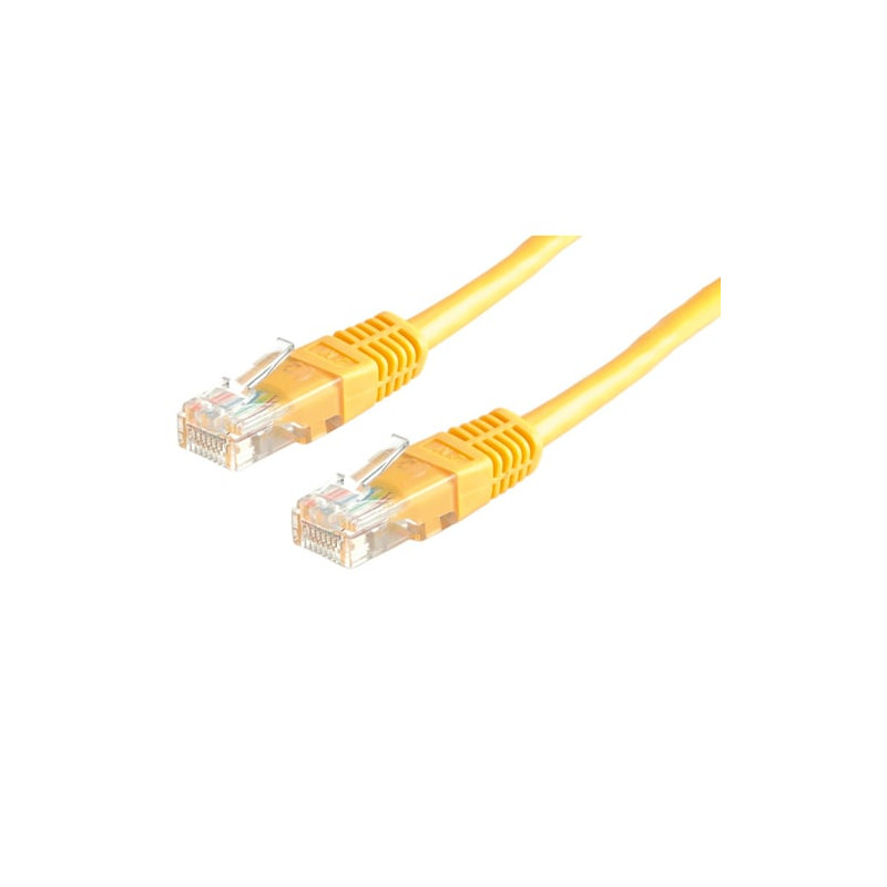 Value utp patch cord cat.6, yellow 3 m giallo, giallo cavo di rete