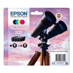 Epson multipack 4-colours 502 ink 3.3ml 4.6ml nero, ciano, magenta,