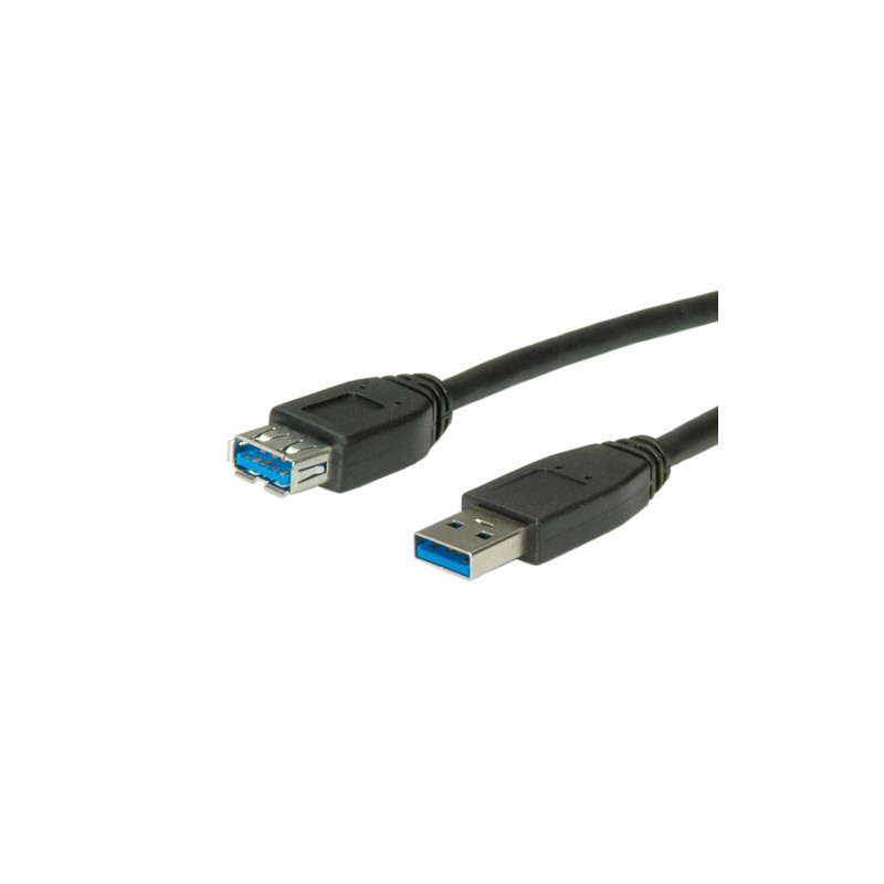 Roline 11.02.8978 1.8m usb a usb a maschio femmina nero cavo usb