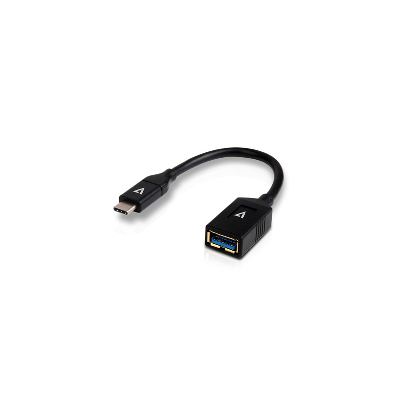 V7 8q9069 0.1m usb c usb a maschio femmina nero cavo usb