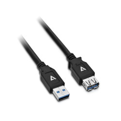V7 usb3.0a extension cable 2m nero