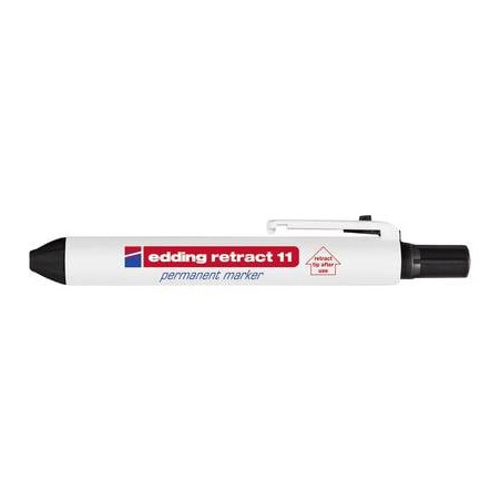 Marcatore permanente edding retract e-11 nero [4-11001]
