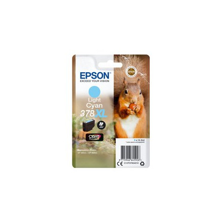 Epson singlepack light cyan 378xl claria photo hd ink 10.3ml ciano