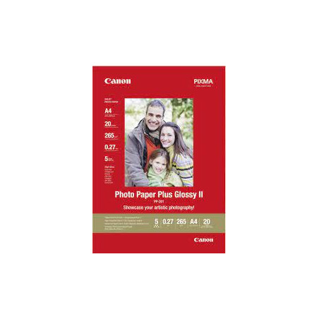 carta fotografica canon pp-201 a4 20fogli [2311b019]
