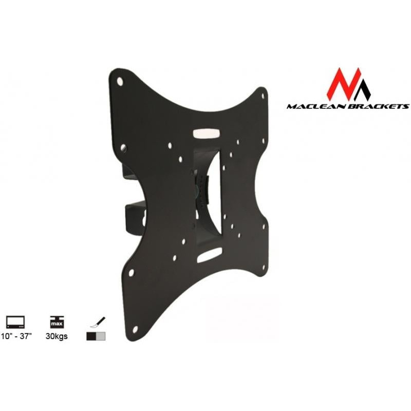 Supporto murale maclean mc-501b (rotante basculante- 42''
