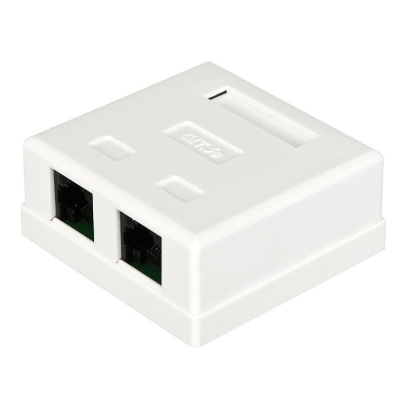 Presa a muro alantec 2xrj45 cat.5e utp [gn002]