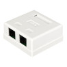 Presa a muro alantec 2xrj45 cat.5e utp [gn002]