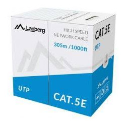 Cavo di rete in matassa utp lanberg cat.5e 305m [lcu5-10cc-0305-s]