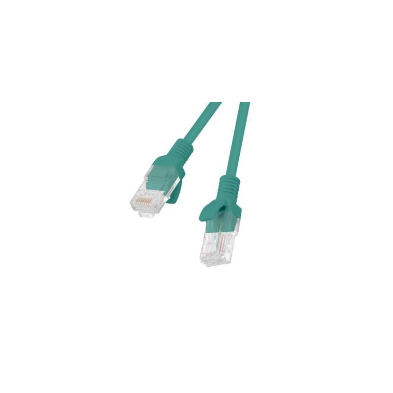 Cavo di rete patch lanberg utp cat.5e 5m verde [pcu5-10cc-0500-g]