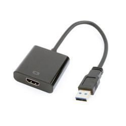 Adattatore gembird (usb 3.0 - hdmi) 0.15m nero [a-usb3-hdmi-02]