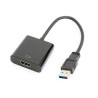 Adattatore gembird (usb 3.0 - hdmi) 0.15m nero [a-usb3-hdmi-02]