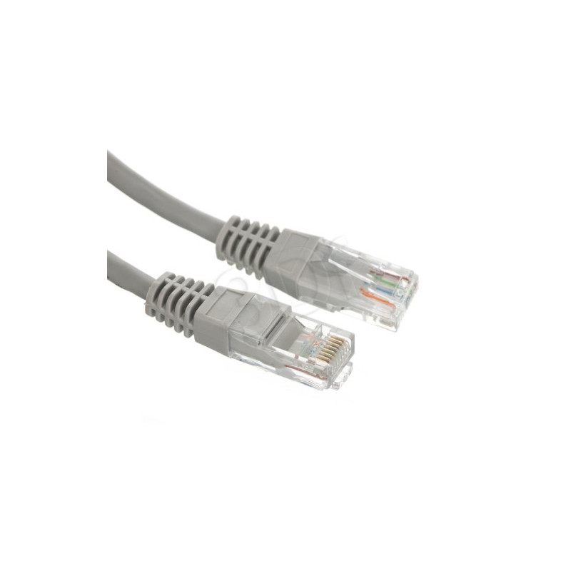 Cavo di rete patch a-lan (rj45 - rj45) u/utp cat.5e 2m grigio