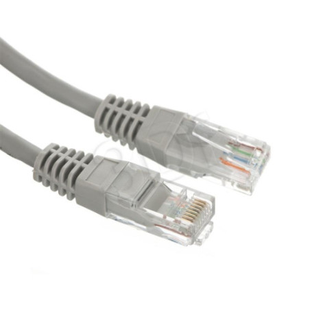 Cavo di rete patch a-lan (rj45 - rj45) u/utp cat.5e 2m grigio