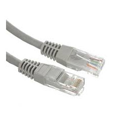 Cavo di rete patch a-lan (rj45 - rj45) u/utp cat.5e 5m grigio
