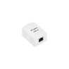 Presa a muro lanberg rj-45 6utp bianco [ou6-0001-w]