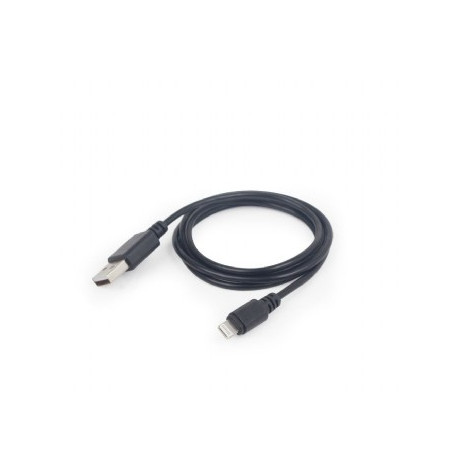 Cavo gembird usb 2.0 m/lightning m 2 m nero [cc-usb2-amlm-2m]