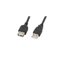 Cavo lanberg usb 2.0 m/usb 2.0 m 1,8m nero [ca-usba-10cc-0018-bk]
