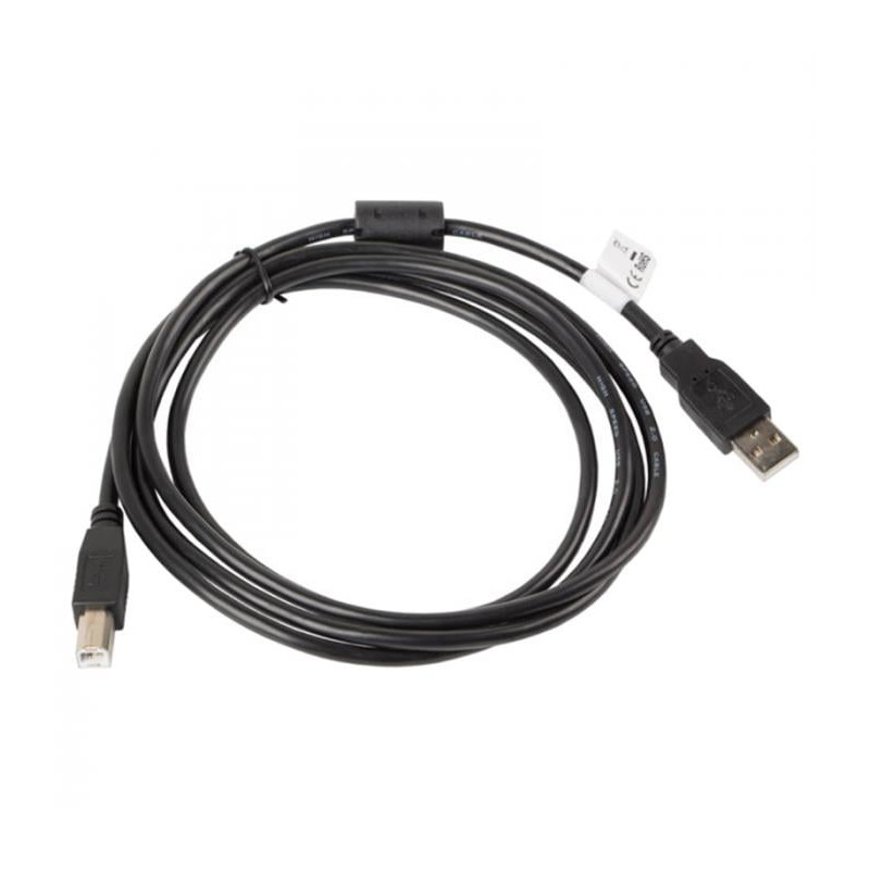 Cavo lanberg usb2.0 m/usb b 2.0 m 3m nero [ca-usba-11cc-0030-bk]