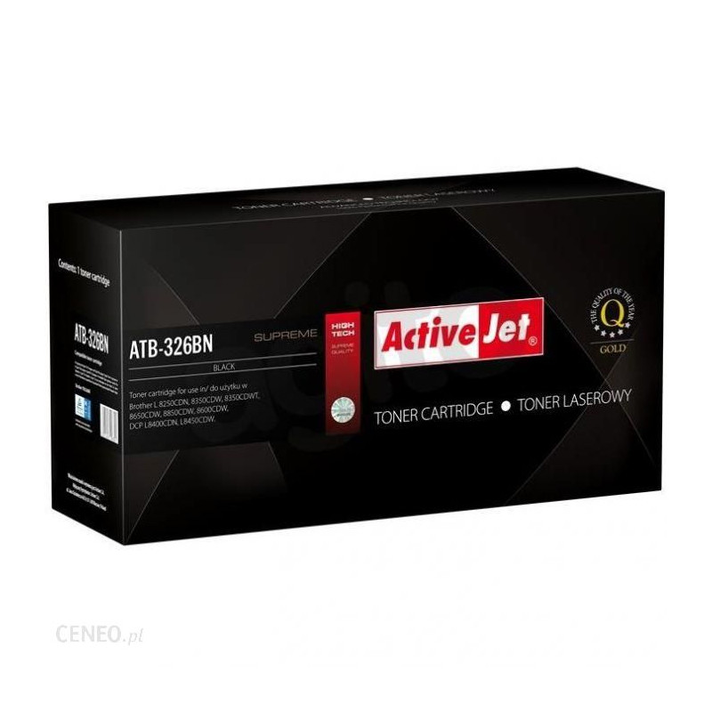 Toner activejet per brother tn-326bk supremo 4 500 pagine nero