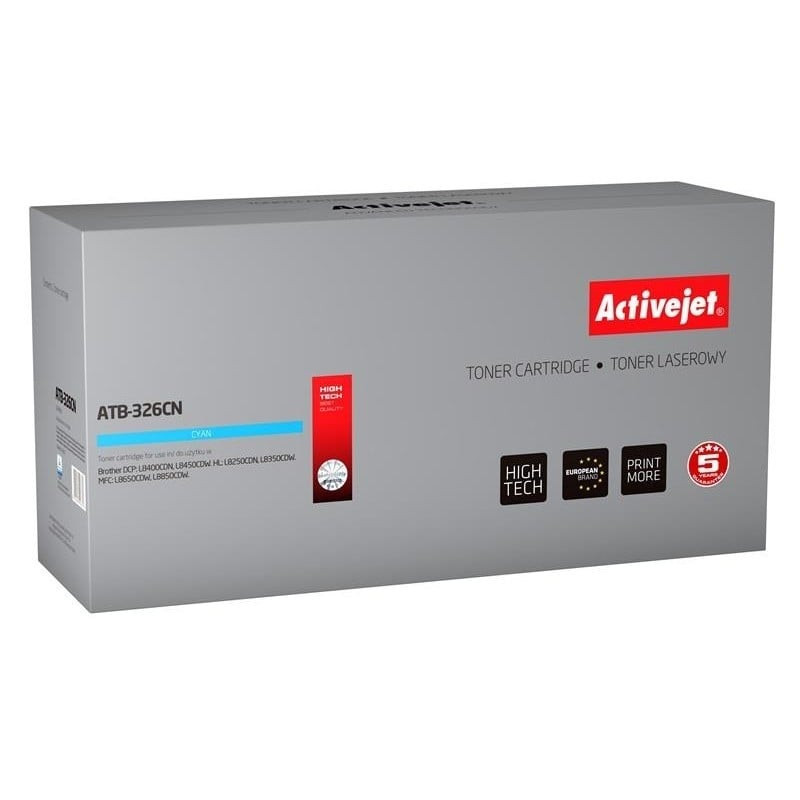 Toner activejet per brother supreme 3500pagine ciano [atb-326cn]