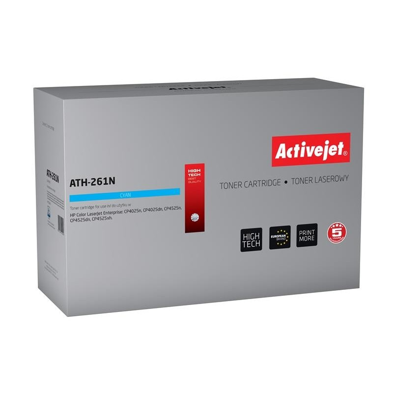 Toner activejet ath-261n per hp 261a ce261a 11 000 pagine ciano