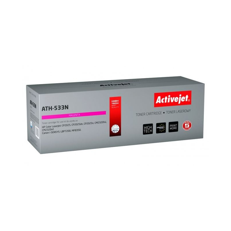 Toner activejet per canon hp supreme 2800pagine magenta [ath-533n]
