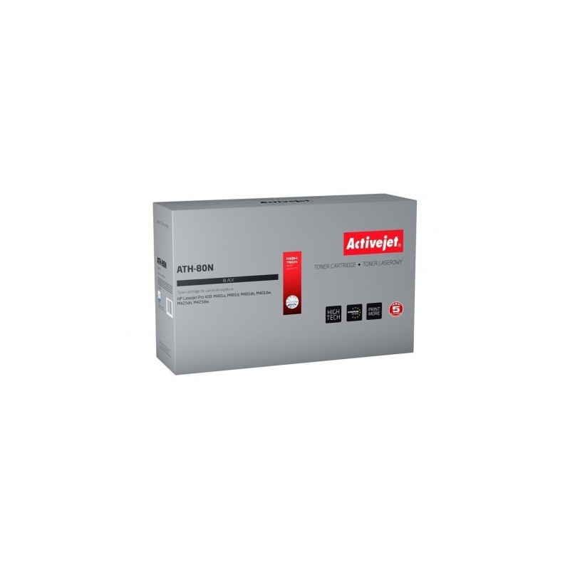 Toner activejet ath-80n per hp 80a cf280a supreme 3 500 pagine