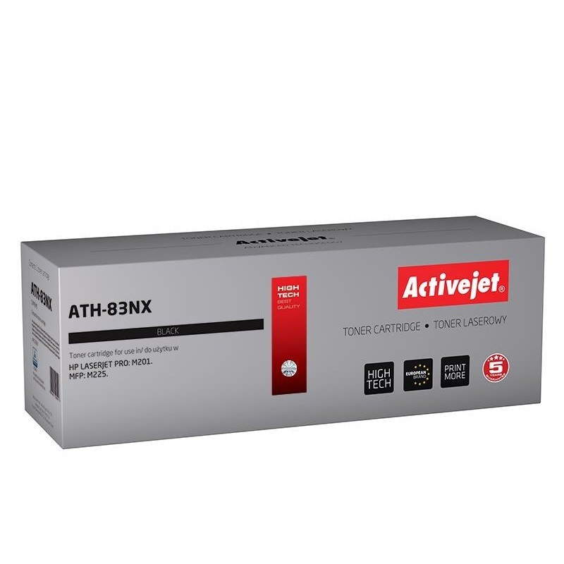 Toner activejet per hp 83x cf283x 2200pagine nero [ath-83nx]