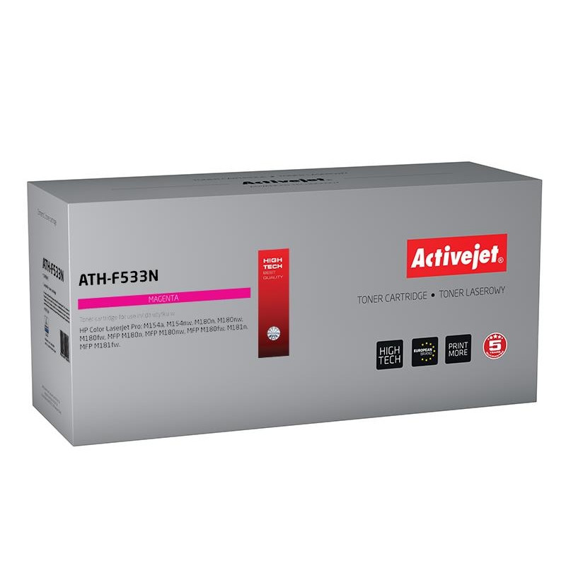 Toner activejet ath-f533n per hp cf533a 900 pagine magenta [ath-f533n]