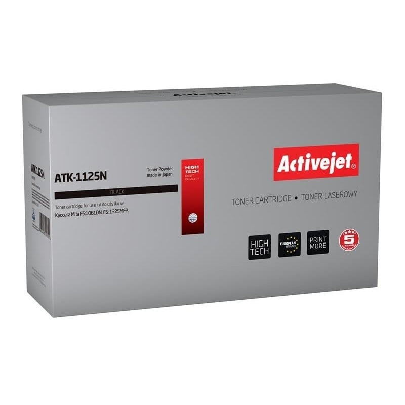 Toner activejet per kyocera tk-1125 2 100 pagine nero [atk-1125n]