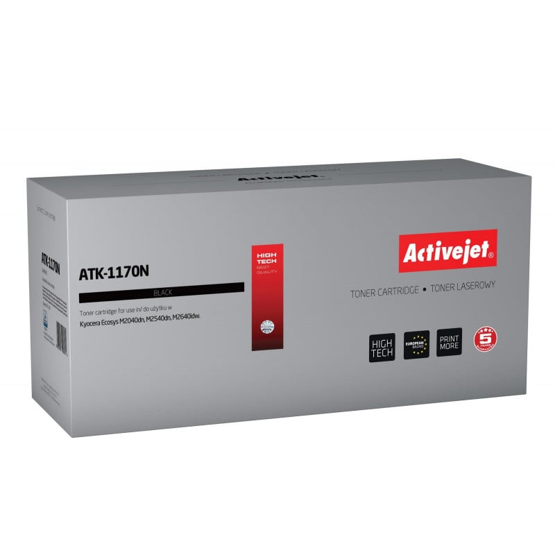 Toner activejet per kyocera tk-1170 7200pagine nero [atk-1170n]