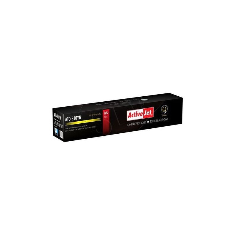 Toner activejet per oki 2000pagine giallo [ato-310yn]