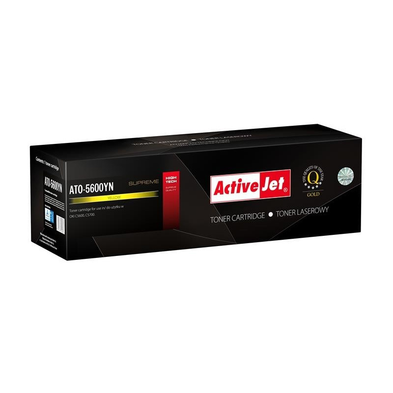 Toner activejet per oki supreme 12000pagine giallo [ato-5600yn]