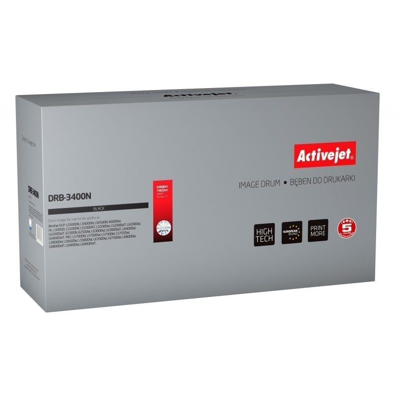 Toner activejet drb-3400n per brother drb-3400 50000 pagine