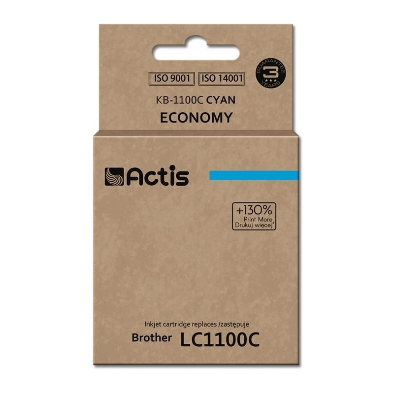 cartuccia actis kb-1100c per brother lc1100c/980c standard 19ml