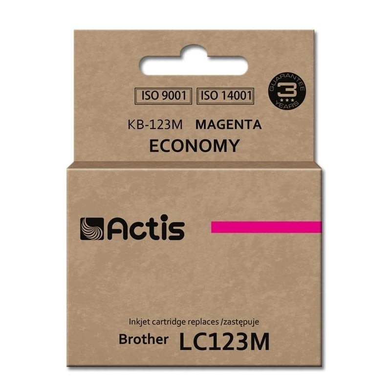 Cartuccia actis per brother lc123m/lc121m standard 10ml magenta [kb-123m]
