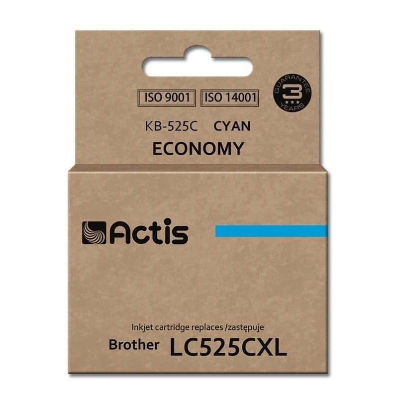 Cartuccia actis per brother standard 15ml ciano [kb-525c]