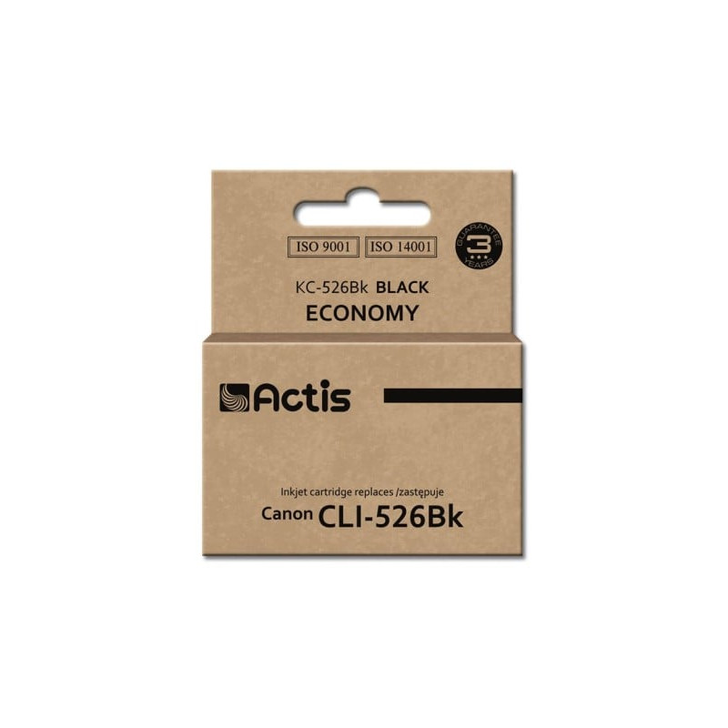 Cartuccia actis per canon cli-526bk standard 10ml nero [kc-526bk]
