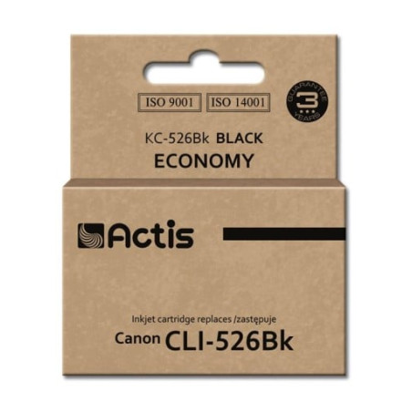 Cartuccia actis per canon cli-526bk standard 10ml nero [kc-526bk]