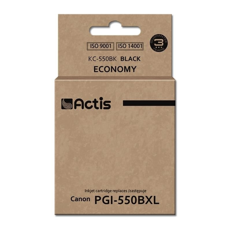 Cartuccia actis kc-550bk per canon pgi-550bk standard 23ml