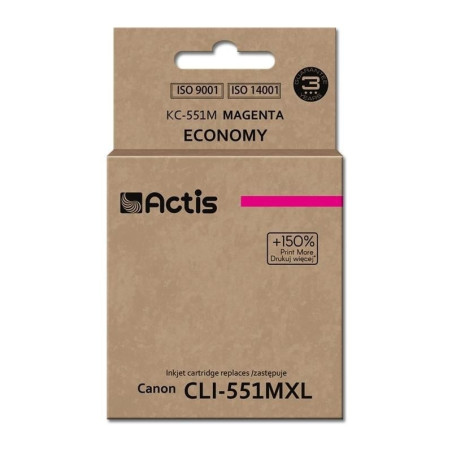 Cartuccia actis per canon cli-551m 12ml magenta [kc-551m]
