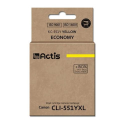 Cartuccia actis per canon cli-551y 12ml giallo [kc-551y]