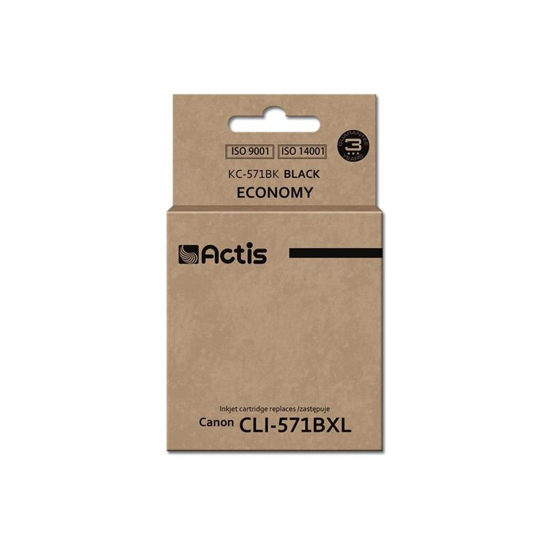 Cartuccia d'inchiostro actis kc-571bk per canon cli-571bk