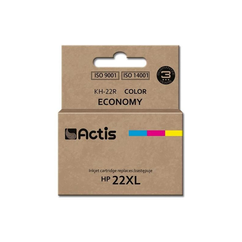 Cartuccia actis per hp 22xl c9352a standard 18ml multicolor [kh-22r]