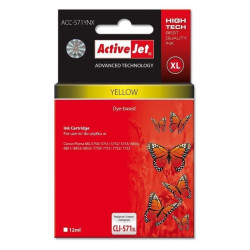 Cartuccia d'inchiostro activejet acc-571ynx per canon cli-571y